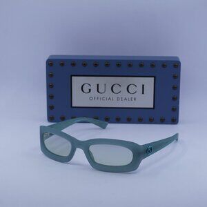 Gucci GG1786S 005 Rectangle Sunglasses - Light Green/Blue to Green Gradient